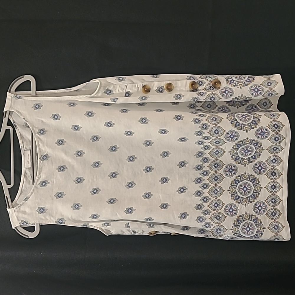 J.Jill Sleeveless Linen Top